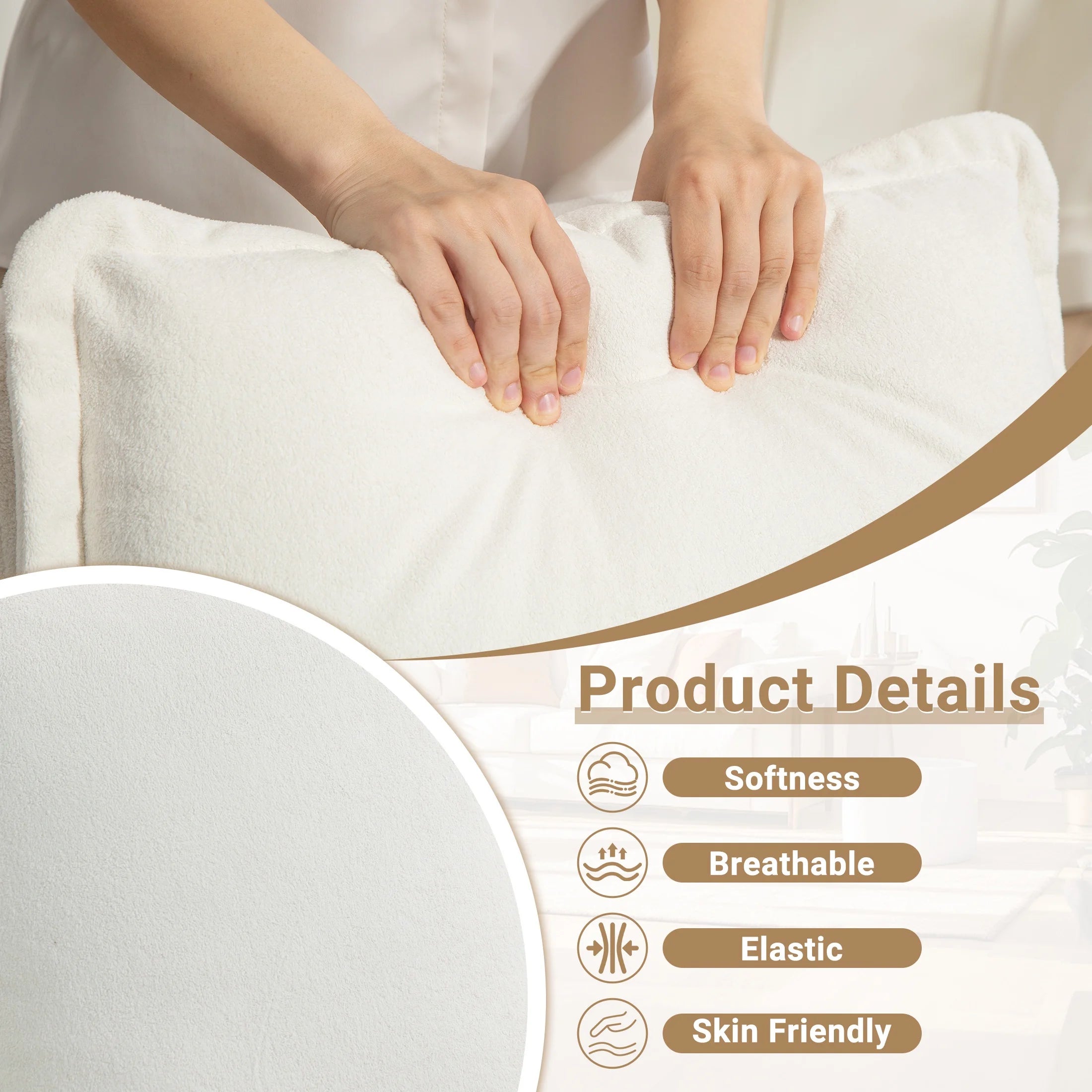 360° Swivel Rocker Recliner for Adults, Small Rocking Recliner for Small Spaces, Glider Recliner for Nursery, Rocking Chair , Manual Recliner Chair for Living Room, Bedroom, White