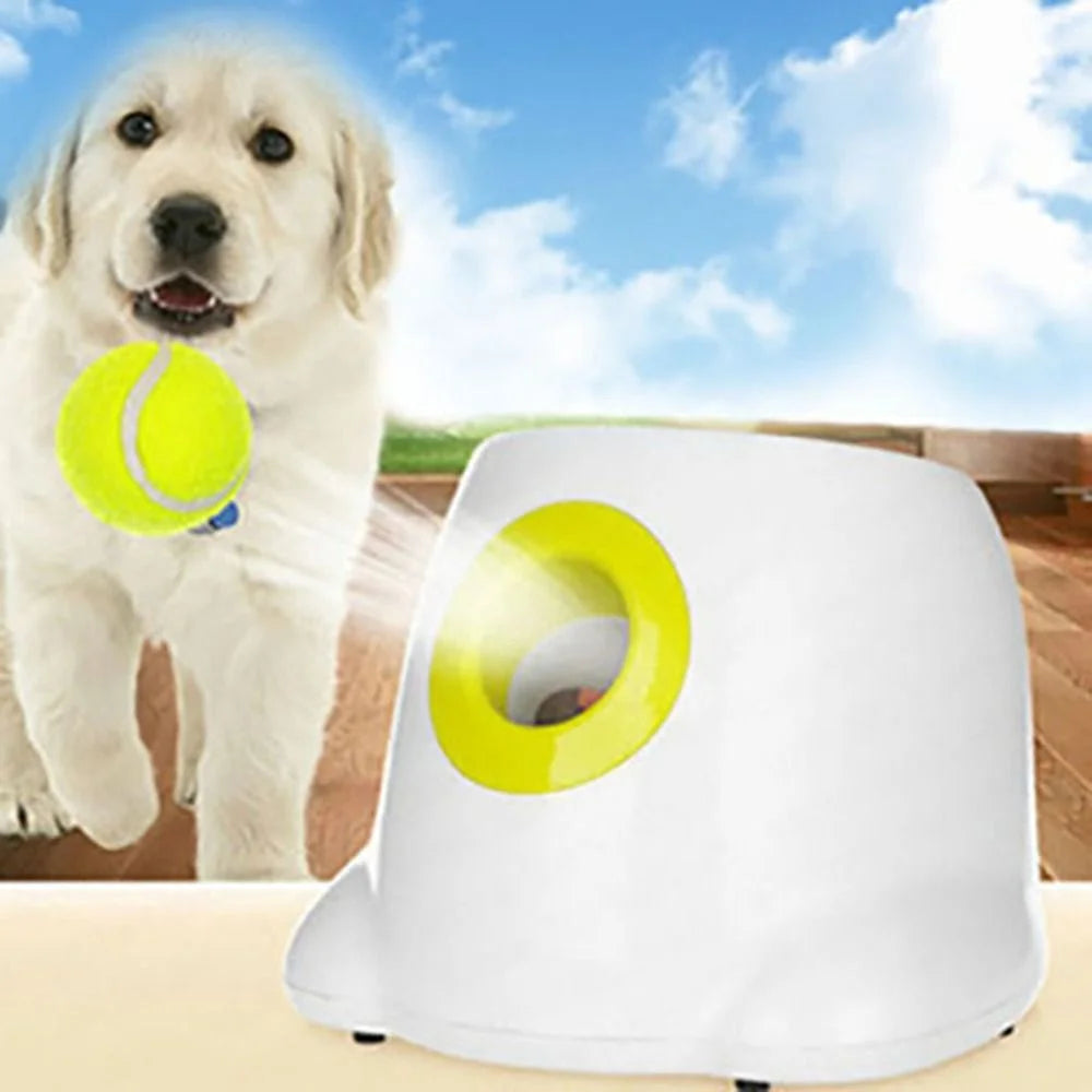 Automatic Mini Interactive with 3 Balls Transmitter Ball Throw Device Throwing Machine Tennis Launcher Ball Throwing Machine Pet Dog Toys US PLUG