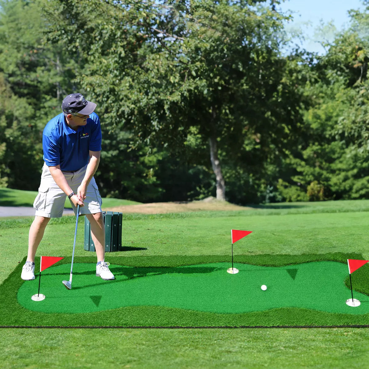 Costway 10 X 3.3/5 FT Golf Putting Green Professional Golf Training Mat with 2 Golf Balls