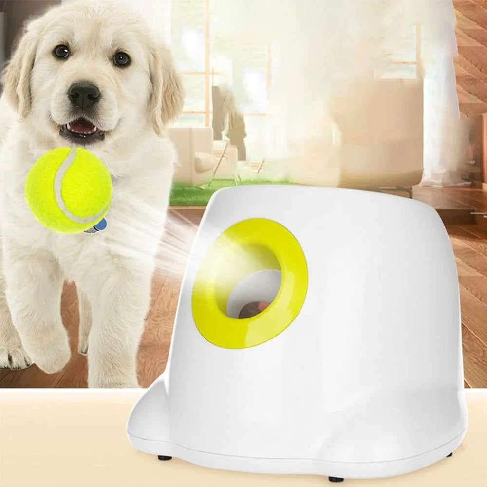 Automatic Mini Interactive with 3 Balls Transmitter Ball Throw Device Throwing Machine Tennis Launcher Ball Throwing Machine Pet Dog Toys US PLUG