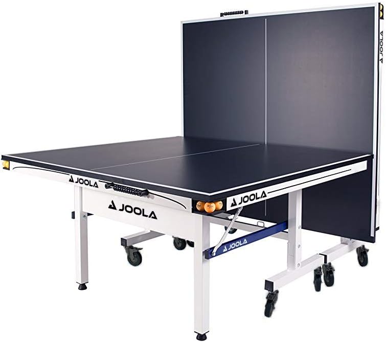 JOOLA Rally TL Professional MDF Indoor Ping Pong Table w/Quick Clamp Table Tennis Net & Post Set - 10 Minute Easy Assembly - Corner Ball Holders